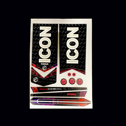 ICON Torque Bat Sticker Set
